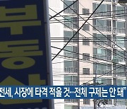 “역전세, 시장에 타격 적을 것…전체 구제는 안 돼”