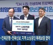 전주시-전북은행-전북신보, 지역 소상공인 특례보증 협약