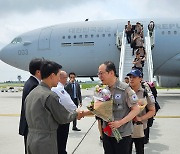 캐나다 산불 진화 해외긴급구호대, 캐나다 도착