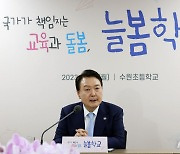 간담회서 발언하는 윤 대통령