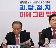 김기현 “청산가리 먹겠다던 광우병 사이비종교 신봉자”[서울포토]