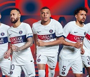 이강인 입을 'PSG 원정 셔츠'…태극무늬 연상되네→'음바페+네이마르' 모델 화제