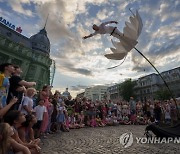 APTOPIX Romania Street Theater