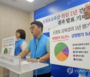 전교조 강원, 신경호 교육감 취임 1주년 교사 설문 결과 발표