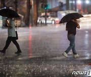 새벽까지 30~60㎜ 더 뿌린다…도로 축대 유실 등 피해 이어져(종합)