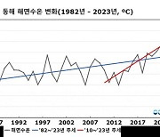 봄철 동해 해수면 온도, 최근 40년중 최고치 기록