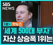 [1분핫뉴스] 머스크 올해 자산 126조 늘어…이재용은 '세계 250위'