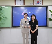 김혜지 서울시의원, 명일중 솔빛관 개관식 참석해 감사패 받아