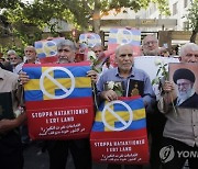 IRAN PROTEST SWEDEN KORAN BURNING