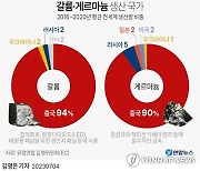 [그래픽] 갈륨·게르마늄 생산 국가