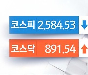 코스피, 기관·외인 '팔자'에 약보합‥CJ대한통운 4% 이상 하락