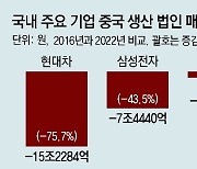 삼성도 현대도 맥 못췄다… 기업들 中법인 매출액 13% ‘뚝’