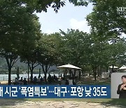 대구·경북 9개 시군 ‘폭염특보’…대구·포항 낮 35도