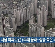 서울 아파트값 7주째 올라…상승 폭은 주춤