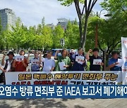 “오염수 방류 면죄부 준 IAEA 보고서 폐기해야”