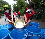 물 나르는 광주시립제1요양ㆍ정신병원 노조