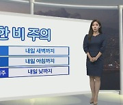 [생활날씨] 내일까지 남부 강한 비…주말 더위 속 소나기