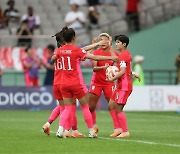 ‘지소연-장슬기 골’ 한국, 월드컵 출정식 아이티에 2-1 역전승