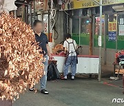 가게 앞 도마서 '개고기 손질'…대구 칠성개시장 식당에 손님 '바글바글'