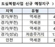 부천·성남·인천 5곳 도심복합사업 예정지구 신규 지정