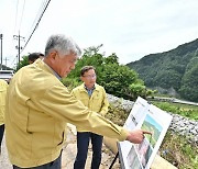 정선군, 정선읍 군도 3호선 피암터널 산사태 현장 점검