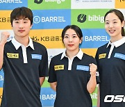 우하람-김수지-허윤서,'2023 후쿠오카 세계선수권 선전을 위해' [사진]