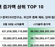 상반기 시총 상승 1위는 삼성전자…6개월새 100조↑