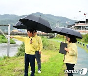 주말 집중호우 앞두고 최훈식 장수군수, 현장점검 나서