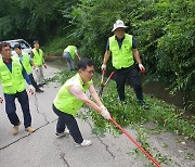 남양주시 다산1동, 집중호우 이후 배수로 점검 및 정비 실시