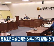 ‘가족돌봄 청소년 지원 조례안’ 광주시의회 상임위 통과