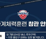 프로농구 현대 모비스, 팬 참관 가능한 하계 체력 훈련 실시