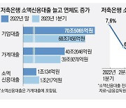 저축銀 급전대출 늘고, 연체율도 7%로 껑충