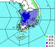 경남 전 지역 호우특보…일부 강풍특보도 '거센 비바람'