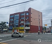 목포 5층짜리 상가주택 붕괴 위험