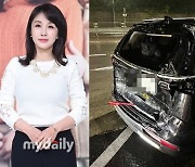 "고속도로서 덤프트럭에…" '이현경 남편' 민영기, 새벽 빗길 교통사고 '사진 공개'