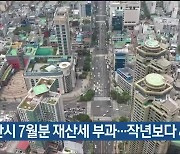 울산시 7월분 재산세 부과…작년보다 4.6%↓