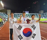 장흥군청 소속 김장우 선수, 아시아육상선수권 세단뛰기 '동메달'