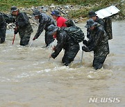 해병대 1사단, 예천군 산사태 실종자 수색작전