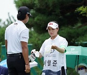 [Ms포토] 이형준-홍수빈 '출발은 언제나 긴장~'