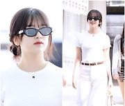 [현장포토] "화보에서 갑툭튀"…안유진, 셀럽의 출국