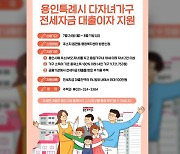 용인시, 무주택 다자녀 200가구에 전세자금 대출이자 지원