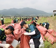 중앙경찰학교, 수해지역 피해 복구 나서…교직원·교육생 2300여명 투입