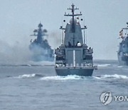 CORRECTION Russia Navy Drills