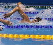 김우민, 세계선수권 男 자유형 400m 5위…개인 최고기록 경신