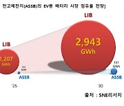 "전고체 배터리, 2030년 침투율 4% 불과"