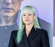 [T포토] 박유나 '파격의 그린 헤어'