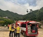 해남 두륜산 케이블카 상공 50m서 멈춰…승객 2시간 떨었다