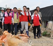 익산시 용안면 수해 현장 찾은 김기현