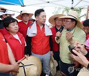 수해 규모 보고받는 김기현 대표