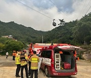 해남 두륜산 케이블카 멈춰…승객들 2시간 넘게 ‘벌벌’